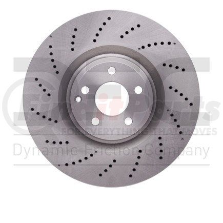 62063097 by DYNAMIC FRICTION COMPANY - Disc Brake Rotor - Drilled