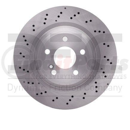 620-63102 by DYNAMIC FRICTION COMPANY - Disc Brake Rotor - Drilled