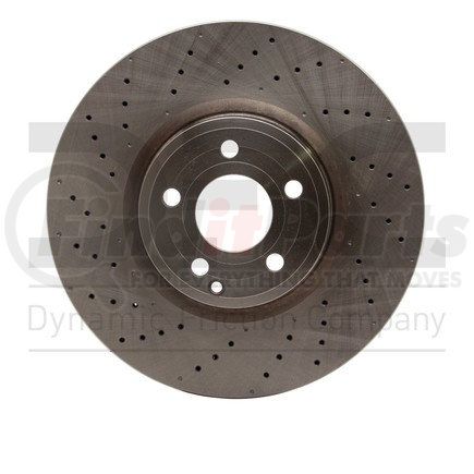 620-63105 by DYNAMIC FRICTION COMPANY - Disc Brake Rotor - Drilled