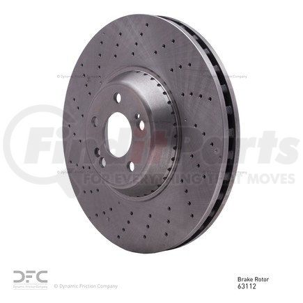 620-63112 by DYNAMIC FRICTION COMPANY - Disc Brake Rotor - Drilled