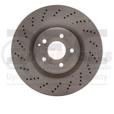 620-63170 by DYNAMIC FRICTION COMPANY - Disc Brake Rotor - Drilled