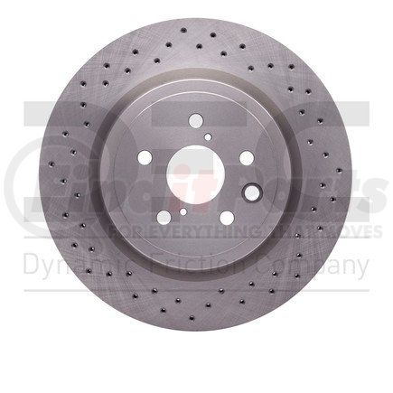 620-75025 by DYNAMIC FRICTION COMPANY - Disc Brake Rotor - Drilled