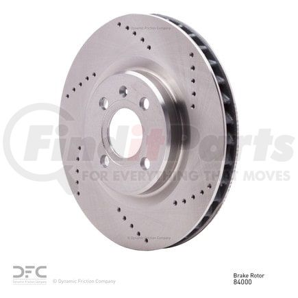 620-84000 by DYNAMIC FRICTION COMPANY - Disc Brake Rotor - Drilled