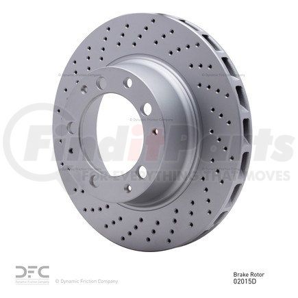 624-02015D by DYNAMIC FRICTION COMPANY - GEOSPEC Coated Rotor - Drilled