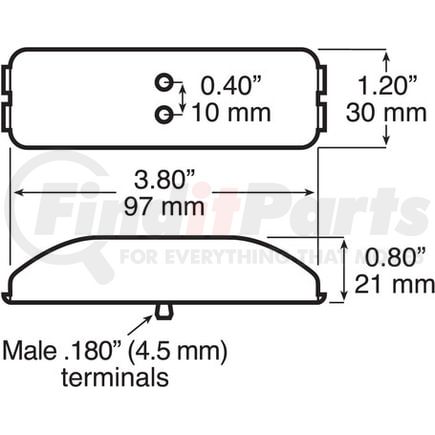 Peterson Lighting 2637A Side Marker Light 154 Clearance & Side Marker Light