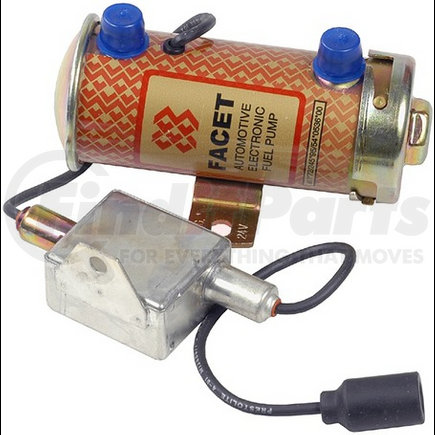 477883N by FACET FUEL PUMPS - GOLD-FLO  Facet Fuel Pumps, Cylindrical Solid State Fuel Pump, 24V, 4-5PSI, 24" / 60.96cm Min Dry Lift