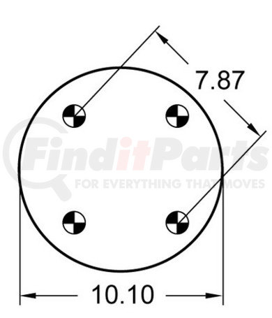 1R12-130 by CONTINENTAL AG - [FORMERLY GOODYEAR] Air Spring Rolling Lobe