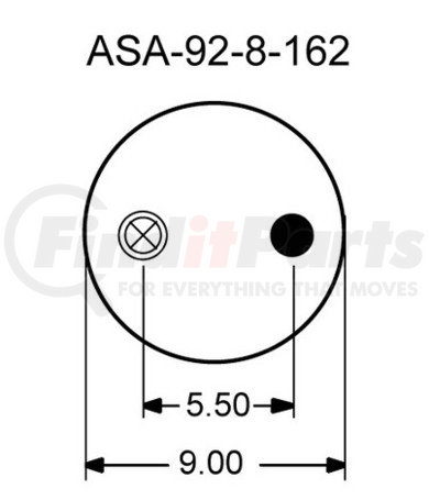 1R12-370 by CONTINENTAL AG - [FORMERLY GOODYEAR] AIR SPRING