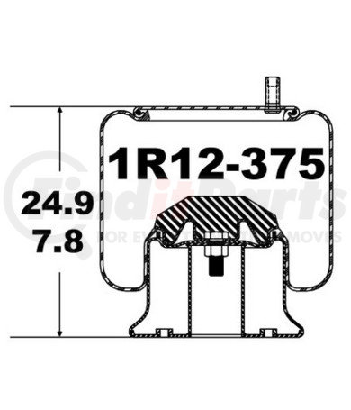 1R12-375 by CONTINENTAL AG - AIR SPRING