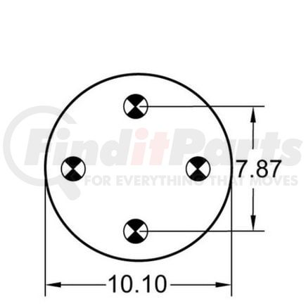 1R12-261 by CONTINENTAL AG - [FORMERLY GOODYEAR] Air Spring Rolling Lobe