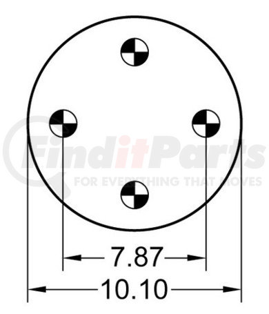 1R12-285 by CONTINENTAL AG - [FORMERLY GOODYEAR] Air Spring Rolling Lobe