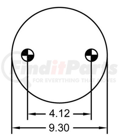 1R12-555 by CONTINENTAL AG - [FORMERLY GOODYEAR] Air Spring Rolling Lobe