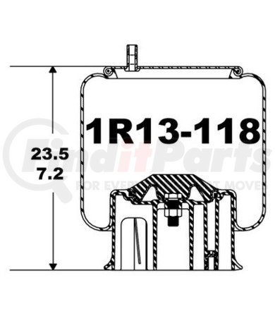 1R13-118 by CONTINENTAL AG - AIR SPRING