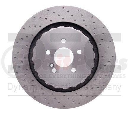 650-63082 by DYNAMIC FRICTION COMPANY - Disc Brake Rotor - Dimpled