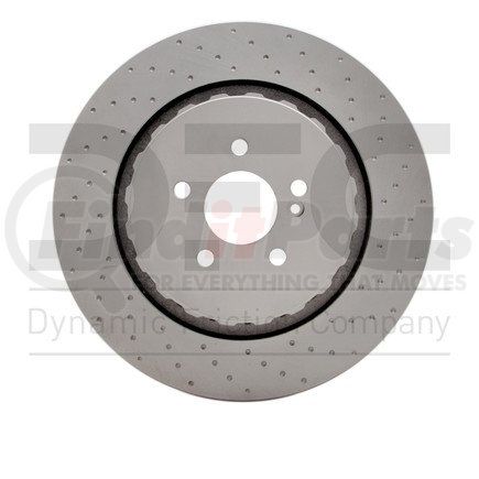 654-63082 by DYNAMIC FRICTION COMPANY - GEOSPEC Coated Rotor - Dimpled