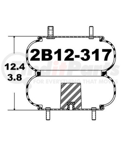 2B12-317 by CONTINENTAL AG - [FORMERLY GOODYEAR] AIR SPRING