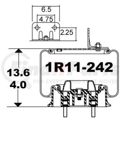 1R11-242 by CONTINENTAL AG - [FORMERLY GOODYEAR] AIR SPRING