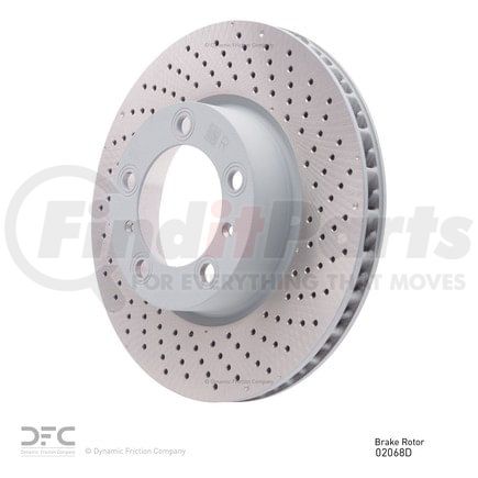 920-02068D by DYNAMIC FRICTION COMPANY - Hi-Carbon Alloy Rotor - Drilled