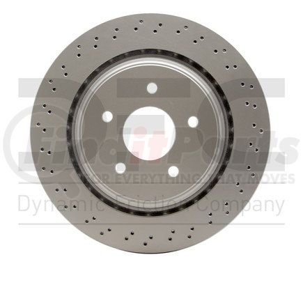 920-46021 by DYNAMIC FRICTION COMPANY - Hi-Carbon Alloy Rotor - Drilled