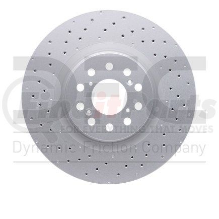 920-59065 by DYNAMIC FRICTION COMPANY - Hi-Carbon Alloy Rotor - Drilled