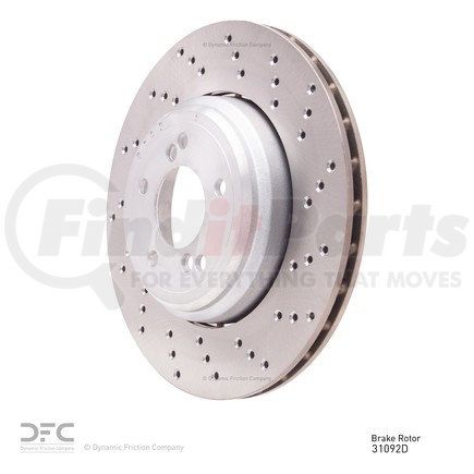 92031092D by DYNAMIC FRICTION COMPANY - HICARB COATED ROTOR DRILD