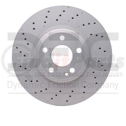 920-63108 by DYNAMIC FRICTION COMPANY - Hi-Carbon Alloy Rotor - Drilled