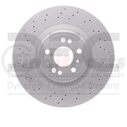 920-63139 by DYNAMIC FRICTION COMPANY - Hi-Carbon Alloy Rotor - Drilled