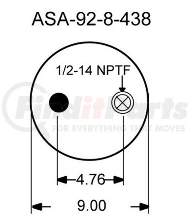 1R11-109 by CONTINENTAL AG - [FORMERLY GOODYEAR] Air Spring Rolling Lobe