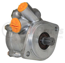 S-18458 by NEWSTAR - Power Steering Pump - 2 Line Pump w/ Aluminum Construction, 2 Bolt Flange, 11 Tooth Spline Shaft