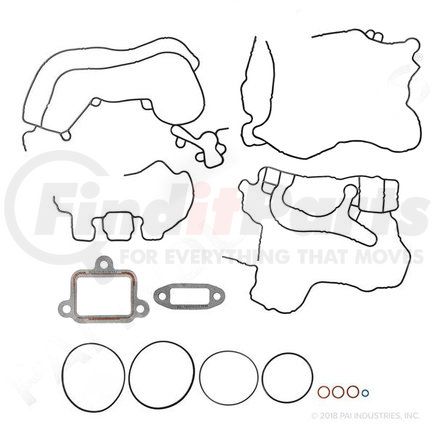 431263 by PAI - Engine Cover Gasket - Front; 1993-2003 International DT530E HEUI/DT466E HEUI Engines Application