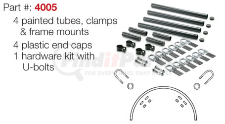 4005 by FLEETLINE - MOUNT KIT PAINTED SINGLE AXLE