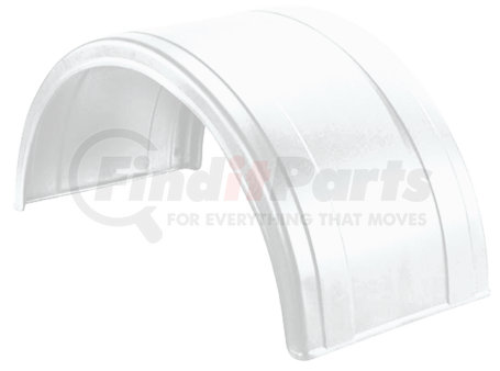 5005-3-1 by FLEETLINE - POLY ROUND FENDER WHITE 2 RIBS