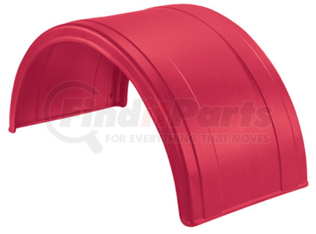 5005-5-1 by FLEETLINE - POLY ROUND FENDER RED 2 RIBS