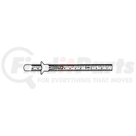 6515 by CENTRAL TOOLS - 6" Flexible Pocket Rule - 1mm and 64ths
