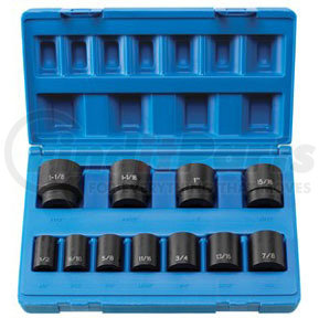 1311S by GREY PNEUMATIC - 11-Piece 1/2 in. Drive 8-Point SAE Impact Socket Set