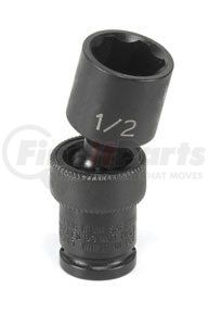 Grey Pneumatic 916US 1/4" Surface Dr x 1/2" Standard Universal Socket