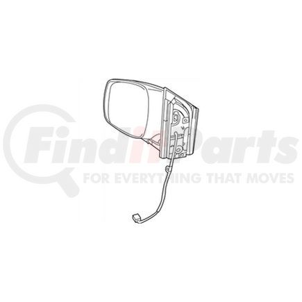 1JG681WLAD by CHRYSLER - Door Mirror - Rear, fits 2010 Chrysler Town & Country