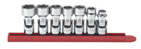 KD Tools 80564 7 Piece 3/8" Drive SAE 6 Point Flex Socket Set