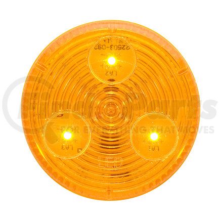 MCL55AB by OPTRONICS - MCL55 Series Clearance Marker Light - 2" Round, Yellow, Grommet Mount, 12v