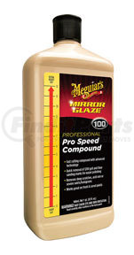 M10032 by MEGUIAR'S - Mirror Glaze® Pro Speed Compound, 32 oz.
