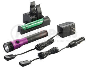 75482 by STREAMLIGHT - Stinger® LED HL™ Rechargeable Flashlight with PiggyBack® Charger, Purple