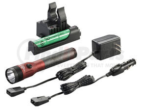 75484 by STREAMLIGHT - Stinger® LED HL™ Rechargeable Flashlight with PiggyBack® Charger, Red