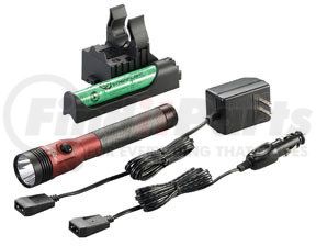 75494 by STREAMLIGHT - Stinger DS® LED HL™ Rechargeable Flashlight with PiggyBack® Charger, Red