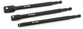 12086 by TITAN - 6" Long Socket Adapter Set, 3pc