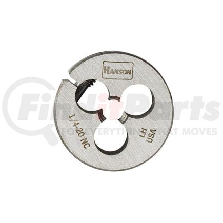 Irwin Hanson 7520 1/4" - 20 NC Left-Hand Adjustable Round Fractional Die 1"