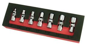 7407 by ASTRO PNEUMATIC - 7 Pc. 1/4" Dr. Flex Socket Set - 6 Point