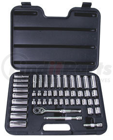 1247 by ATD TOOLS - 3/8" Drive 12-Point Socket Set, 47 Pc