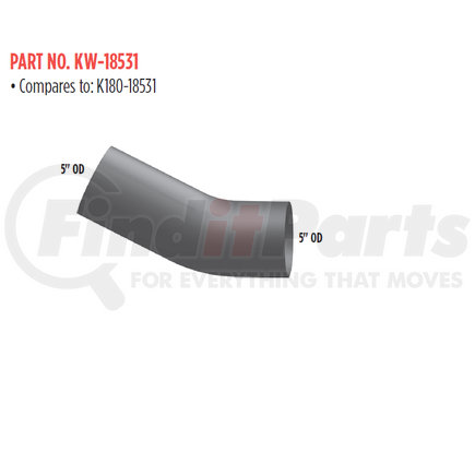 KW-18531 by GRAND ROCK - KENWORTH ELBOW