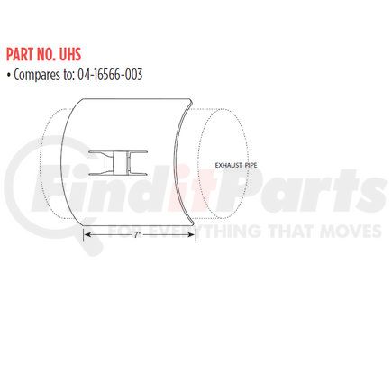 UHS by GRAND ROCK - UNIVERSAL HEAT SHIELD W/BRKT, INDIVIDUALLY BOXED