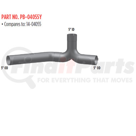 PB-04055Y by GRAND ROCK - 5"  PETE 359 Y-PIPE